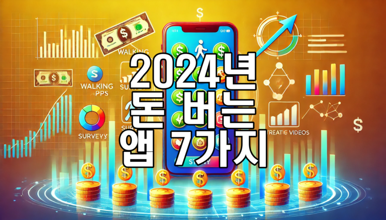2024년 돈 버는 앱 7가지