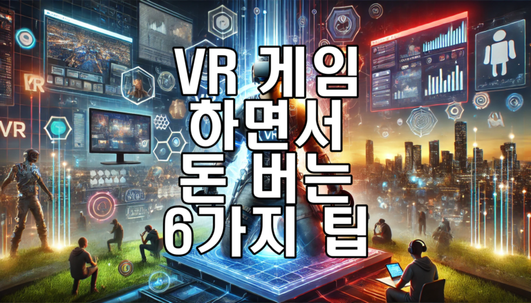 VR 게임 하면서 돈 버는 6가지 팁