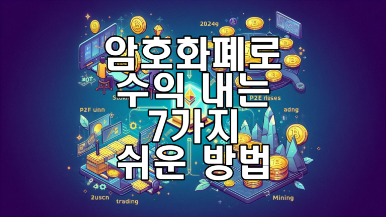 2024년 암호화폐로 수익 내는 7가지 쉬운 방법