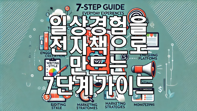 일상 경험을 수익성 있는 전자책으로 만드는 7단계 가이드